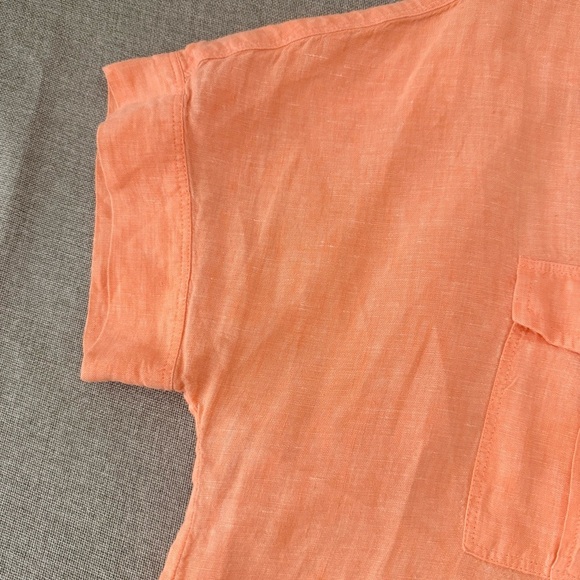 J. Crew Baird McNutt Irish linen pop over Shirt - Picture 5 of 7